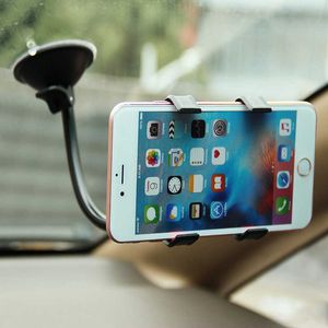 Mobiltelefonfästen Holders Black Car Air Vent Mobile Cradle Phone Mount Holder 360 Roterande bakspegel Spegelfästehållare FÖR FÖR SMART Telefoner GPS