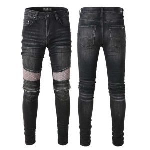 2022 Nya ankomster Amirs Mens Luxury Designer Denim Jeans Holes Byxor Jean Coolguy Biker Pants Man Clothing #822 LSR