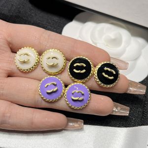 Three Style Fashion Multicolor Stud Earring Brand Designer Jewelry Charm Earrings Lovers Gifts Stamps Earrings Family And Friends Accessories With Box