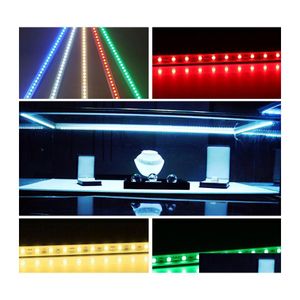 Led Bar Lights 6Xhard Strip Underwater Light Waterproof Ip68 5630Smd Cool Warm White Rigid 36Leds 0.5 Meter Lighting Strips With 7 C Dhmoh