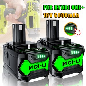 Ryobi P108 P102 P103 P104 RB18L20 P109 Yedek Pil Kablosuz Matkap 6000mah 18-Volt Kablosuz Takım