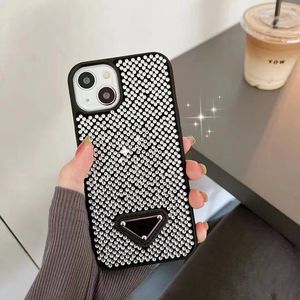 BLING CRYSTAL RHINESTONE DIAMOND CEL TELEFON FALLE FÖR WOMENS APPHONE iPhone 14 Plus 13 12 11 Pro Max Fashion Deluxe Designer Glitter Sparkle Mobile Bumper Back Covers