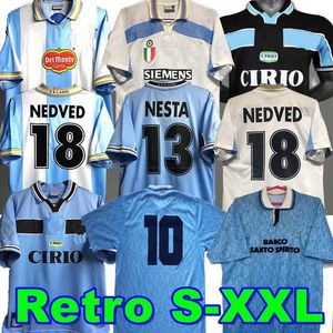 Simeone 1989 1990 Lazio Retro piłka nożna Vintage 1991 92 95 98 99 00 01 14 Nedved Salas Gascoigne Nesta Classic Football Shirt Veron Crespo Mihajlovic 666
