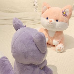 25cm/40cm Real Life Fox Plush Toys Stuffed Animal Dolls Children Pillow Kids Toy Bedroom Decor Stuffed Fox Birthday Gift LA560