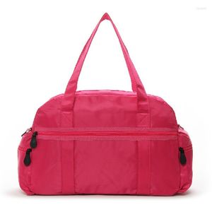 Duffel Väskor Travel Bag Women 2023 Bagage Organizer Tote Solid Ladies Shoulder Waterproof Weekend PT1201