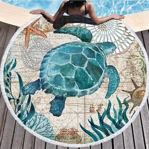 Ręcznik okrągły plażowy brzęczenie bohemian flamingo duży koc pikniczny mata joga mata podróżna boho tablecloth toalla de playa