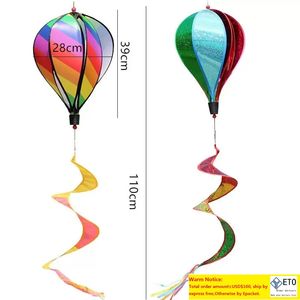 Hot Air Balloon Windsock Decorative Outside Yard Garden Party Event Decorative DIY Color Wind Spinners