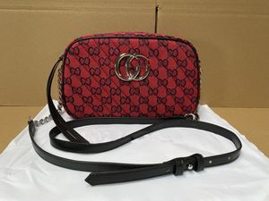 Yüksek kaliteli kadın soho disko çanta hafif çok renkli tuval omuz çantaları çanta gümüş zincir crossbody messenger cüzdan cüzdan 6 renk