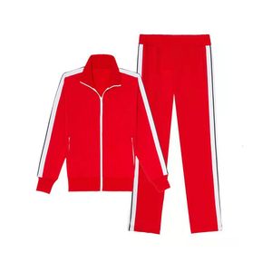 Tracce maschili da uomo a righesputsuit jacketspants in esecuzione set di maglioni casual maglione di maglioni casual 2pcs 2 pcs si adatta a vestiti maschi 230314