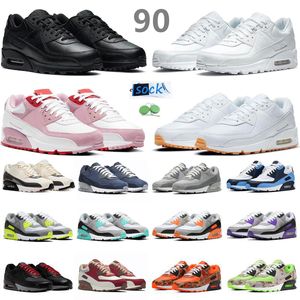 Air Max Airmax 90 رجال النساء الجري أحذية حذاء رياضة ثلاثة أضعاف أسود أسود أحمر سوبان سوينغمان وميض هايف كامو UNC Shimmer Ultramarine ت رجال مدربون الرياضة الأحذية الرياضية