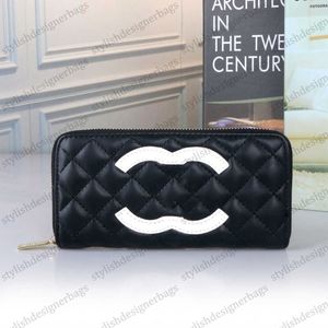 High Quality Fashion Women's Designer Wallets Leather Wallet Women Men Zipper Long Card Holders Coin Purses Woman Shows Exotic Clutch Wallets 0316V23