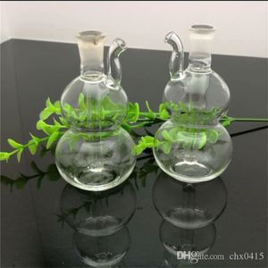 Tubi per fumatori Mini bottiglia d'acqua in vetro zucca Bong in vetro Bruciatore a olio in vetro
