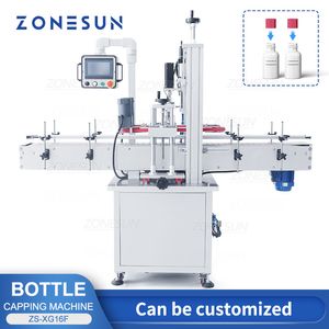 Zonesun zs-xg16f Автоматическое загрязнение машины замыкание винт топ-топ роботизированный конвейер для бутылочки для бутылки с водным соком