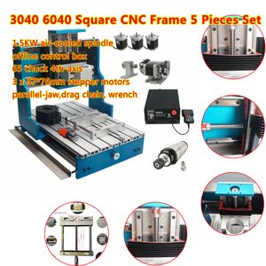CNC Frame Parts Linear Guideway Machine Rail Rack 6040 3040 Engraver Framework with Spindle Offline Controller Rotary 4th Axis