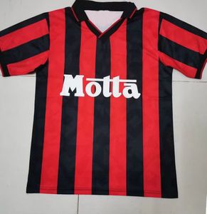 Retro Soccer Jerseys 2002 2003 2007 2008 2008 Fotbollströjor Gullit Maldini Vintage Camiseta Milans Kaka Shevchenko Kits Men Maillots de AC Football Jersey