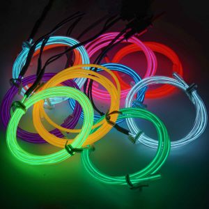 LED Strips 1-5m 10m EL Wire Flexible Neon Light Glow EL Draht Seil Rohr band wasserdichte LED Neon Lichter Schuhe Kleidung Auto De P230315