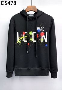 DSQ PHANTOM TURTLE Brand Luvtröja Herr Designer Luvtröjor Italien mode Sweatshirts Höst Vinter Tryck Man Hoody Man Toppkvalitet 100 % bomull Toppar Toppar