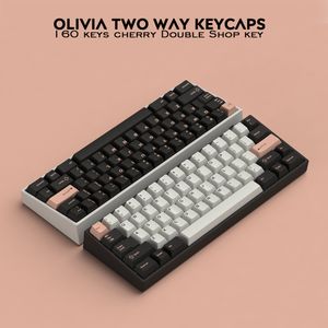 GMK Olivia Bingsu Striker 168 Keys Keycap Double Shot Cherry Profile English Custom Keycaps For Mechanical Keyboard Gaming