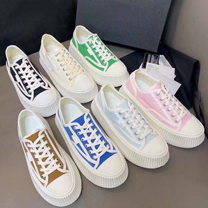Athletic Shoes Designer Low-Top Canvas Shoes Classic Luxury Lace Up Anti-Slip slitstemtent Fashion Casual Shoes 35-40