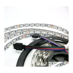 Led Strips 5M 24V Strip 5050 300Led Ip20 Non Waterproof Flexible Lighting Tape Ribbon Outdoor Decoration Warm White Rgb Drop Deliver Dhce9