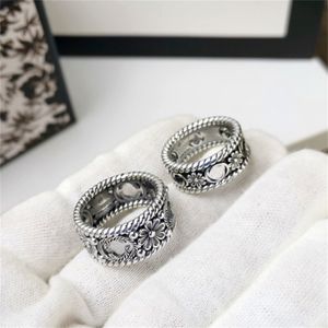 Designerskie pierścionki list podwójne G Logo srebrna obrączka luksusowe kobiety biżuteria metalowe pierścionki GGity kryształowa perła prezent kljl