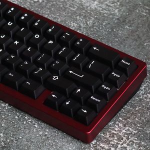 Klavyeler Wob Bow 121 Anahtarlar Çift Çekim Key Makinesi YMK KEYCAP İngilizce Özel Kişilik Mekanik Klavye için Key Kapaklar 84/87/96/980/100