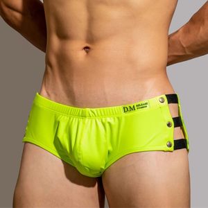 Herren-Bademode, seitlich hohl, Herren-Badehose, Bikini, sexy Badehose für Jugendliche, Jungen, Badeanzug, Strandshorts, schwuler Badeanzug, Desmiit 230316