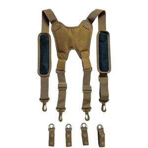 Suspenders Melo Tough Tactical Harness Tactical Suspenders 1.5 inch Suspenders for Duty Belt 230314
