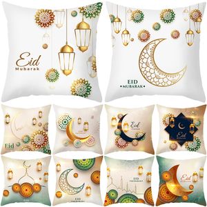 crossborder amazon gold moon shape pillow cover peach velvet national style print living room sofa cushion cover satin pillow case covers wholesale home decoration