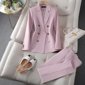 Ternos femininos Blazers preto/rosa/cáqui