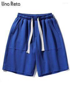 Summer Men's Elastic Waist Hip Hop Streetwear cotton shorts for men - Loose Solid Casual Fit