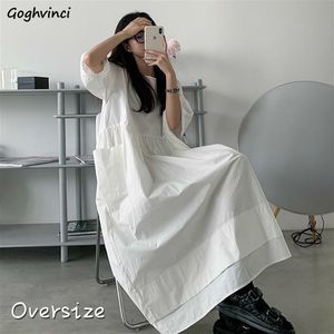 Sukienki na co dzień śliczny w stylu college'u koreański elegancki nastolatki biały design świąteczny letni krótki rękaw vestidos żeńskie przytulne ins 230316