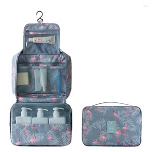 Cosmetic Bags Foldable Hanging Hook Toiletry Wash Bag Women Cases Travel Necessarie Make Up Makeup Organizer Pouch Beauty Vanity