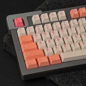 Клавиатуры GMK Orange Boi Большой набор вишневого профиля Dye-Sub Capcap English Custom Personality Keycaps для механических клавишных игр 61/64