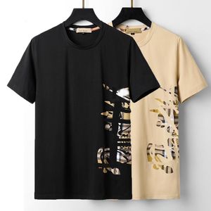 コットンTシャツ2023カップルTシャツデザイナーブランドシャツ最高品質の半袖クルーカラールーズ因果因果夏のファッション男性服