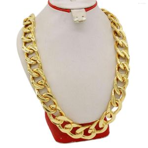 Chains Adixyn Hip Hop Gold Color Exaggeration Chunky Chain Necklace For Men Punk Oversized Link Men's Jewelry Party Gifts N11155