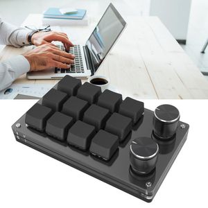 Programmable USB Mechanical Keypad with Volume Knob - Custom Hotswap Gaming Keyboard for Photoshop