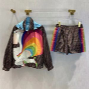 B1858 Kadın İki Parça Pantolon Rahat Takım Elbise Harfler geri dönüşümlü Tasarımcılar Ceketler Mont Kadınlar Için Uzun Kollu Fermuar Ceket Serin Kızlar Streetwear Kadın Giyim Seti
