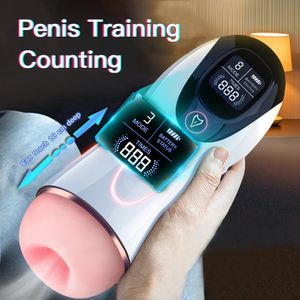 Masturbators Powerful Automatic Male Masturbator Cup Sucking Vibration Blowjob Real Vagina Penis Oral Sex Machine Toys For Man 230314