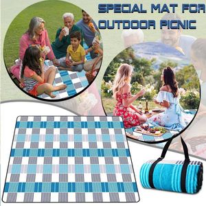 Outdoor Pads Picnic Blanket Waterproof Camping Mat Moistureproof Base Foldable Sandy Beach Mat#30