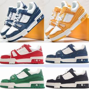 Włochy moda Va Kids Basketball Sports Buty Dzieci swobodny but Abloh Treaker Sneaker Calfskin skórzana zielona biała czerwona chłopcy dziewczyn