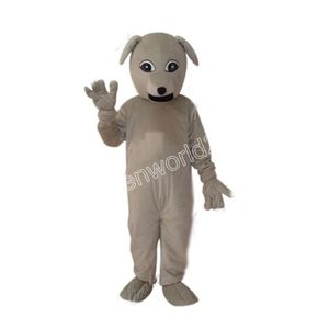 Costume da mascotte professionale per cani da cartone animato Simulazione di abiti da personaggio dei cartoni animati Completo da adulto Vestito da carnevale di Natale per uomo Donna