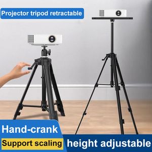 Other Projector Accessories 60130cm Tripod Stand Foldable with Tray Multifunctional Gimbals Racks Adjustable Height 230316