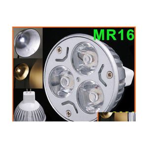 LED ampuller 100pcs 12V 3W 3X1W MR16 Gu5.3 Beyaz Işık Lambası BB DHS FedEx Damla Teslim Işıkları Aydınlatma BBS DHH9I