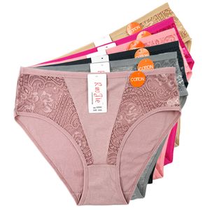 Kadın Panties Pamuklu Büyük Boyut Külot Kadın Yumuşak Konforlu Yüksek Rise İç Çamaşırı Plus 2xl 3xl 4xl Büyük Moda Dantel Briusingleri 230316