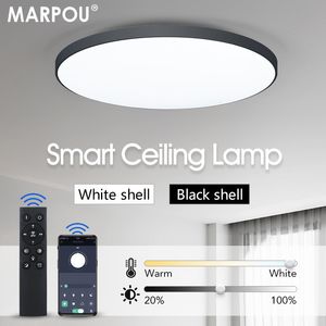 Inteligentne iluminacja lampa sufitowa Marpou LED do sypialni światła z zdalnym sterowaniem Drimmable Living 230316