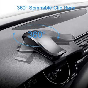 Cell Phone Mounts Holders Car Phone Holder Magnetic Bracket Windshield Instrument Panel Silicone Suction Cup 360 Rotating Telescopic Rod