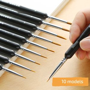 10 PCS Miniatura de gancho de gancho de caneta pinturas de pinturas de tinta de cabelo da donace