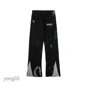 بنطلون رجالي ، معارض ، Sweatpants منقوش بأحرف مرقطة ، زوجين فضفاض ، متعدد الاستخدامات ، غير رسمي مستقيم 01 3jwma