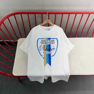 T-shirty męskie looe thIrt dla Ummer mężczyzn i kobiety Caual THITR23 Kobiety z krótkiego rękawu Wysokiej jakości czarny biały liter